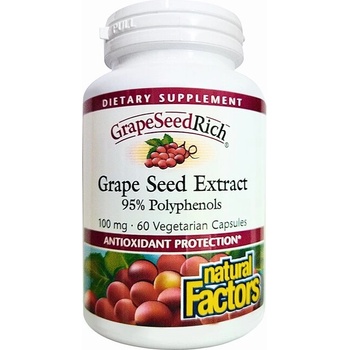 Natural Factors Гроздово семе 100 mg 60 V капсули | Natural Factors (4535 NF A)