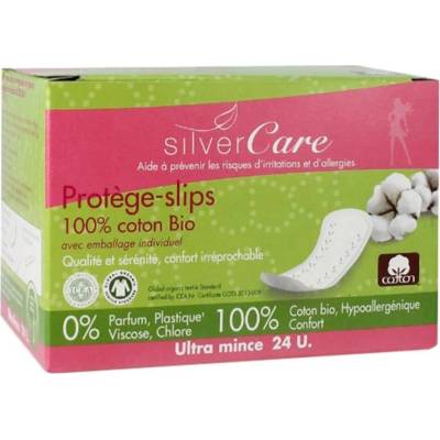 Silver Care Органични ежедневни дамски превръзки Silver Care - Ултратънки, 24 броя