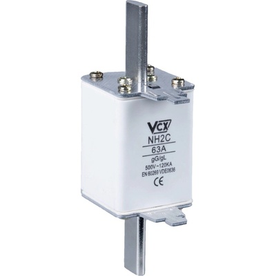 Pojistková vložka VCX NH2C průmyslová zpožděná / 500V / 50A / 120kA; NH2C50A
