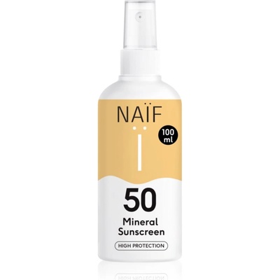 Naif Sun Mineral Sunscreen SPF 50 слънцезащитен спрей SPF 50 100ml