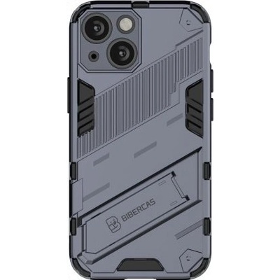 Устойчив защитен кейс със стойка за iPhone 13 mini - сив (55379)