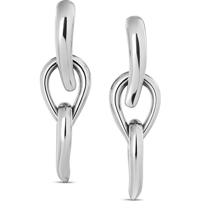 Calvin Klein Luxusné oceľové náušnice 2v1 Sculptured Drops 35000916