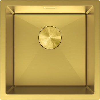 Mexen Trixo кухненска мивка от неръждаема стомана 1-коморова 440 x 440 mm, златна - 6413441000-55 (6413441000-55)