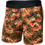 Saxx Мъжко синтетично термобельо Saxx Smooth Flex Light Compression Boxer Brief Synthetic base layer - Howl / Black (014-2578-0612)