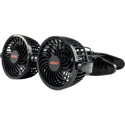 WELLHOX Ventilátor do auta s klipom 2x4" 12V