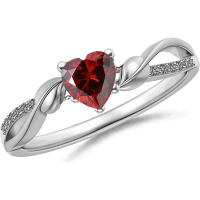 Mabell Dámsky strieborný prsteň SAMIRA SK221DR27217R RED 5C45