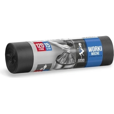 ANNA Торби за смет черни 120л, 15бр (t-800005)