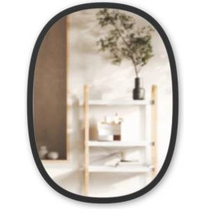 Umbra HK Limited Umbra Овално огледало за стена hub - черно - 61х46 см (umbra-1013765-040)