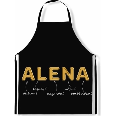 Impar Zástěra Ženská jména Gold Alena