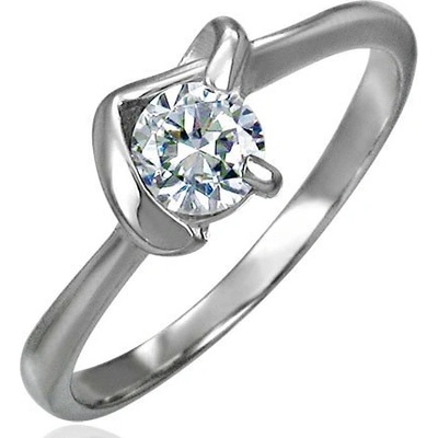 Šperky eshop Snubní prsten s véčkovým úchytem D9.5