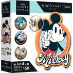 Trefl Дървен пъзел 160 части - Ретро Мики Маус / Disney Mickey Mouse and Friends (20191)