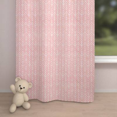 Biante Dětský bavlněný závěs Sandra SA-211 Listy na starorůžovém 130x240 cm