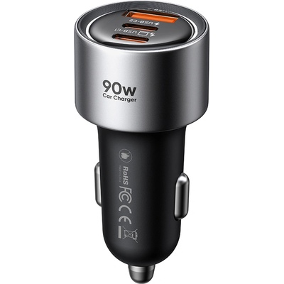 Mcdodo Зарядно за кола Mcdodo Gana Series (CC-3110) - 2x Type-C, USB, 90W, алуминиева сплав, 12-24V - Черно