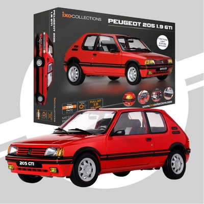 Peugeot 205 1 9 GTi červenáSTAVEBNICEIXO 1:8