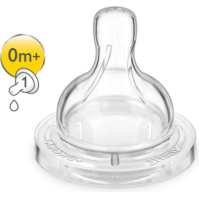 Philips Avent Dudlík Anti-colic/Classic+ 1 novorozenecký 2 ks Bílá