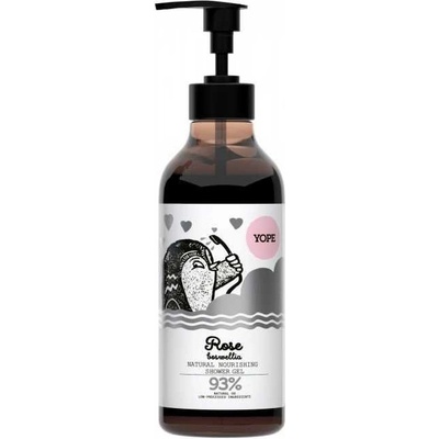 Yope Rose & Boswellia prírodný sprchový gél s vyživujúcim účinkom 400 ml