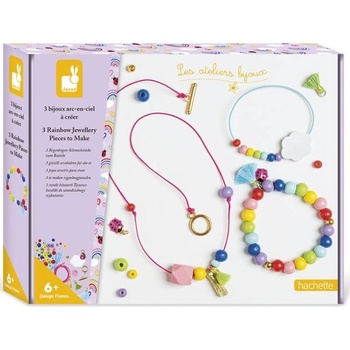 Janod Atelier Комплект за изработка на бижута Дъга 3 бр от 6 години