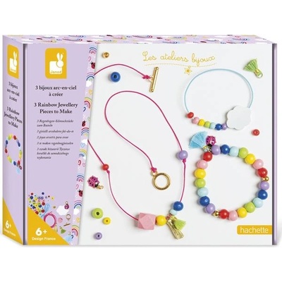 Janod Atelier Комплект за изработка на бижута Дъга 3 бр от 6 години