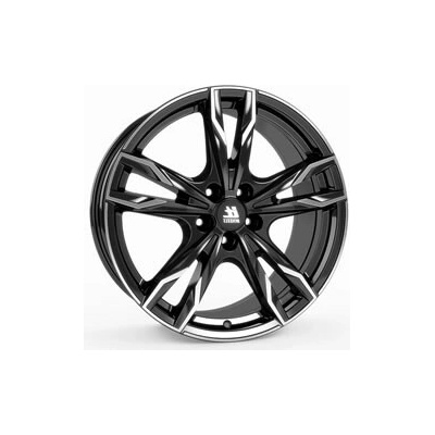 IT WHEELS GINA 7.5x17 5x114.3 ET50 gloss black polished