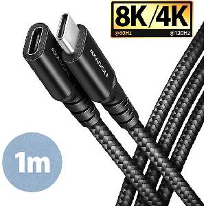 AXAGON SPEED+ USB-C USB 20Gbps extension cable 1 m (BUCM32-CF10AB)