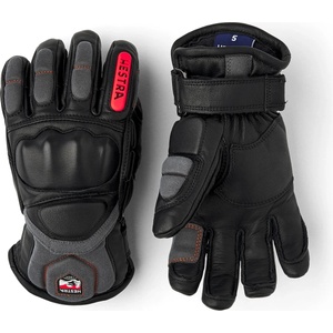 Hestra Детски ръкавици Hestra Kid's Impact Racing 5 Finger Gloves - Black / Flame Red - размер 6 (EU) (202-8733-0114)
