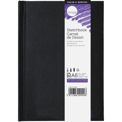 Simply Sketchbook Simply Скицник 54 A6 100 g Black (482154600)