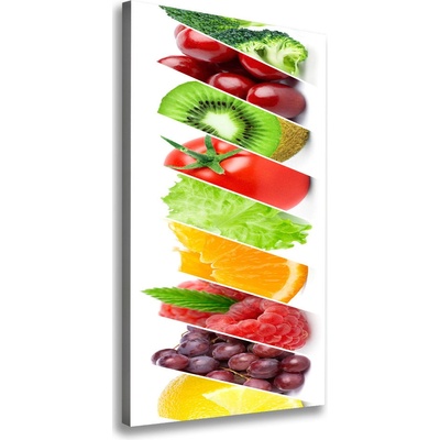 Vertikálny foto obraz na plátne Zelenina a ovocie 50x100 cm