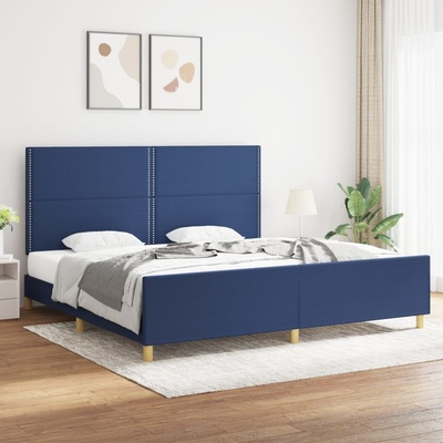 vidaXL 11461.3125006 Rám postele bez matrace modrý textil