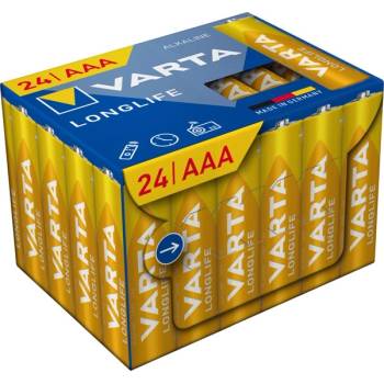 VARTA 4103301134 Батерии micro AAA (LR03) с дълъг живот 24бр. /пакет (без пластмасова опаковка) (4103301134)
