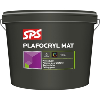 SPS Plafocryl mat 10l, Vzhled mat bílá 10l