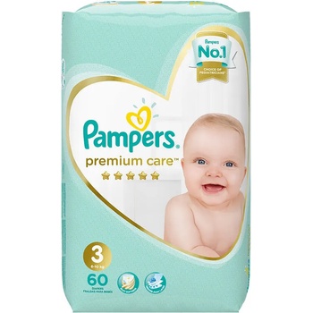 Image 1 of Pampers 3 Premium Care 60 броя