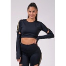 Nebbia honey bunny crop top 821 čierna