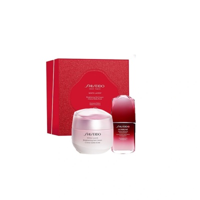 Shiseido Комплект White Lucent Shiseido: White Lucent озаряващ дневен крем за лице 15 ml + White Lucent озаряващ серум за лице 10 ml