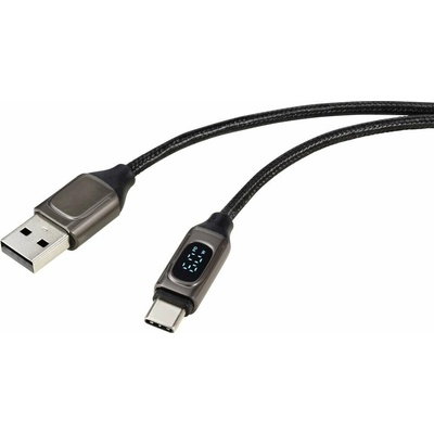 Renkforce RF-6249500 USB 2.0 USB-A zástrčka USB-C ® zástrčka 0,5m stříbrný