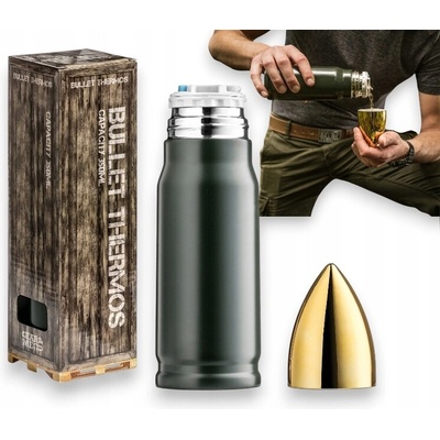 Gadget Master Termoska na nápoje 350 ml oranžová zelená