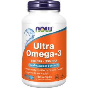 NOW NOW Ultra Omega-3, 180 Softgels
