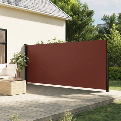 vidaXL Zatahovací boční markýza 180 x 300 cm hnědá
