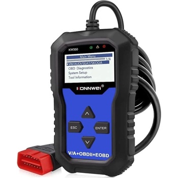 Image 1 of Konnwei KW350 OBDII диагностика на автомобили за VW, Skoda, Seat, Audi, VAG поддръжка, OBDII (KW350)