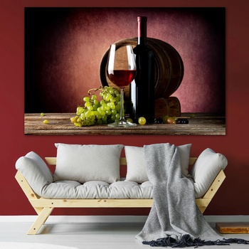 Vivid Home Декоративни панели Vivid Home от 1 част, Вино, PVC, 100x65 см, №0904