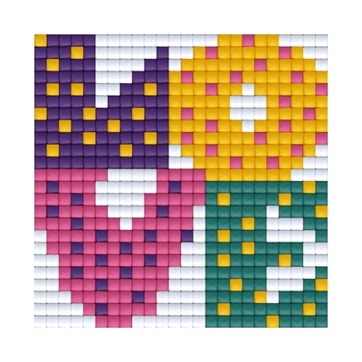 Bright Toys Мозайка с пиксели Bright Toys, 24x24 пиксела - Love (BT24008)