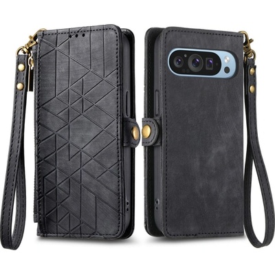 PROTEMIO GEOM Peněženkové pouzdro pro Google Pixel 9 černé 81388