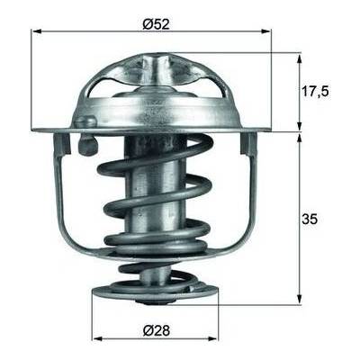 Termostat, chladivo MAHLE TX 119 82D