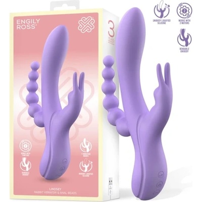 Engily Ross Анално-вагинален рабит вибратор Engily Ross Lindsey