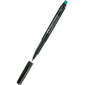  Перманентен тънкописец Faber-Castell OHP S Черен (1602008-08-1005210210)