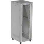 Lanberg Комуникационен шкаф, Lanberg Rack Cabinet 19" Free-Standing 47U/800X1000 (FlAT Pack) With Glass Door LCD Grey V2 (FF01-8047-12SL)