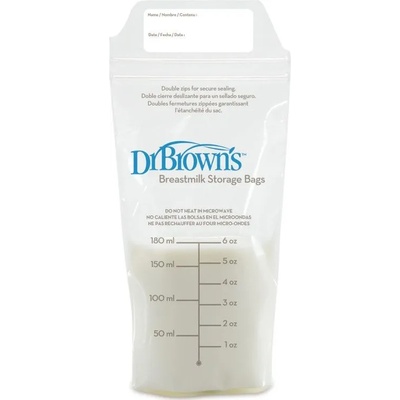 Dr. Brown's Торбички за кърма Dr. Brown’s - 25 броя, 180 ml (851606002086)