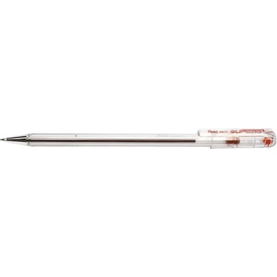 Pentel Химикалка, 0, 35 мм, капачка, PENTEL "Superb BK77", червена BK77-B (BK77-B)
