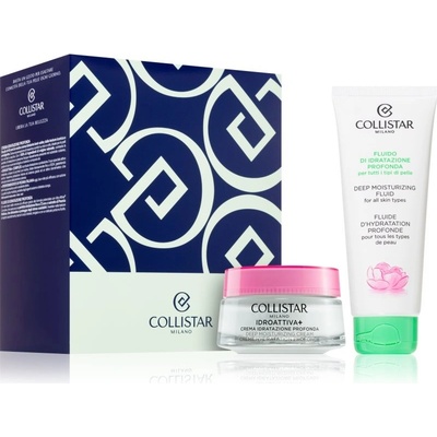 Collistar Face Idroattiva+ bohatý hydratační krém 50 ml + Collistar Special Perfect Body Deep Moisturizing Fluid hydratační tělové mléko 100 ml