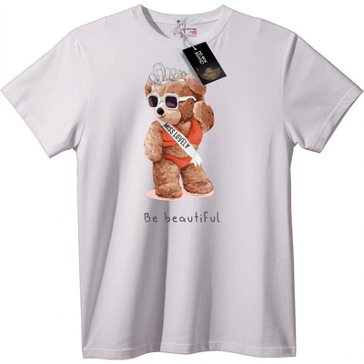 NOONEBRAND Тениска Мис Очарователно Мече - 5XL, Black