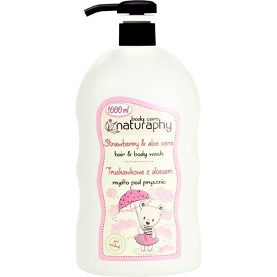 Blux Sprchový gél a šampón 2v1 detský jahoda a aloe vera Naturaphy 1000 ml